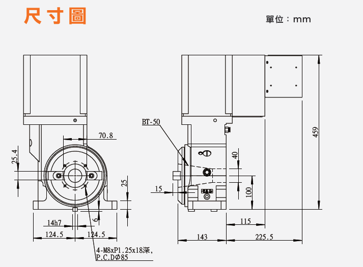 STD-100B5 数控磨刀机旋转工作台