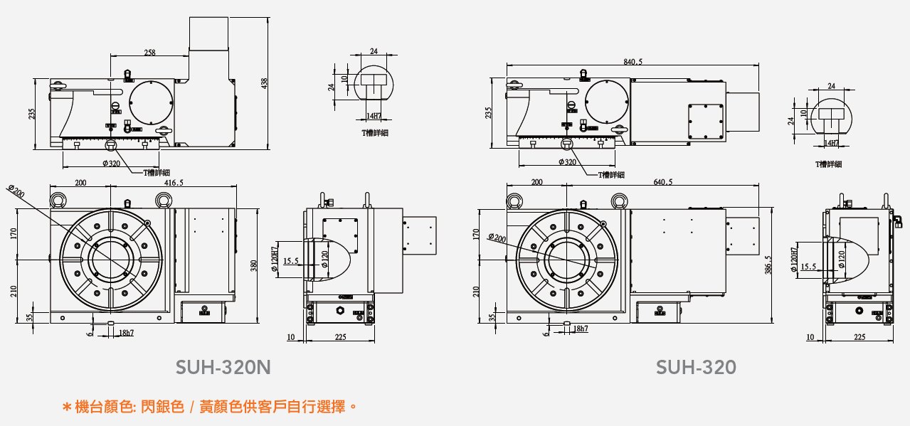SUH-320N 油压分度盘