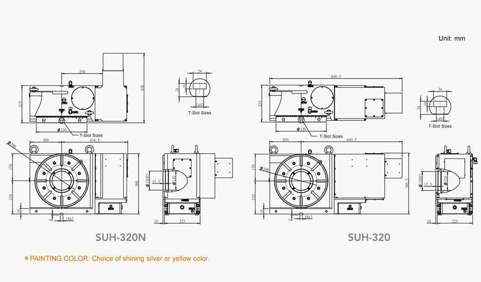 SUH-320N (Hydraulic Full Circumference Brake) CNC Rotary Table Pneumatic Brake